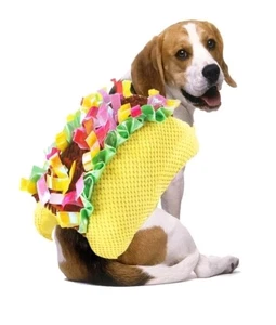New! Dog Taco Halloween Costume for Pet Size Large Chest 19-24 In Soft Plush - Picture 1 of 9