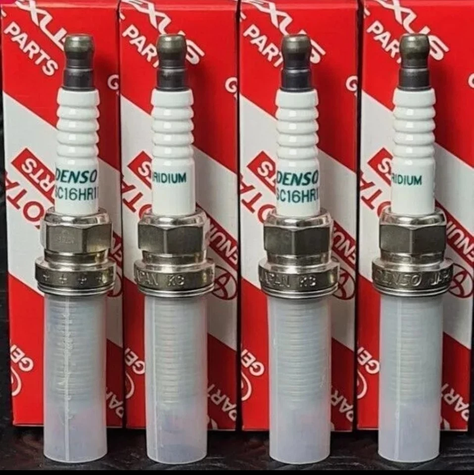 GENUINE TOYOTA PRIUS SPARK PLUGS  90919-01275 SC16HR11 (4 PCS SET) - Image 1 of 1