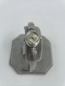 Jules Jurgensen Damenuhr Vintage 14K Gold (weiß) - läuft einwandfrei - Bild 1 von 10