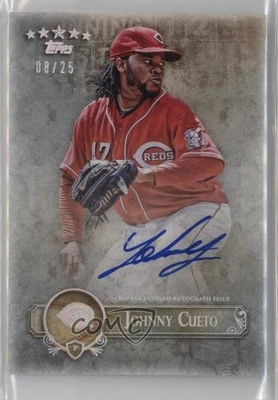 2013 Five Star Retired and Active Player Rainbow Foil /25 Johnny Cueto Auto - Image 1 of 2