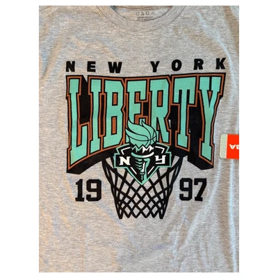 Camisa NY Liberty WNBA Para Mujer Grande Oficial Baloncesto Difícil de Encontrar Logo Antorcha 1997 Nueva Con Etiquetas Foto 1 de 4