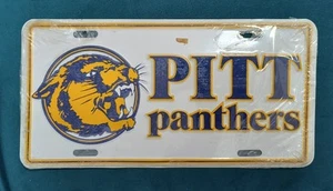 Pitt Panthers Booster License Plate University of Pittsburgh Football Vintage - Picture 1 of 5