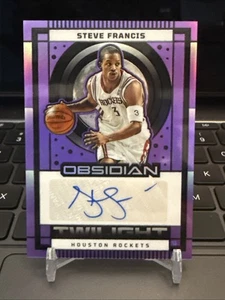 2024 Panini Obsidian Steve Francis Twilight Purple Flood Auto /49 Rockets - Picture 1 of 2