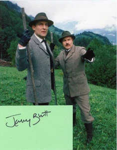 Jeremy Brett - signierte Seite mit Foto - Bild 1 von 1