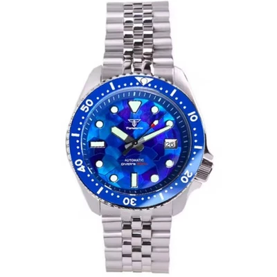 Tandorio Automatic Men’s Watch NH35AA Blue MOP Shell Dial Sapphire Crystal 41mm  - image 1 of 4