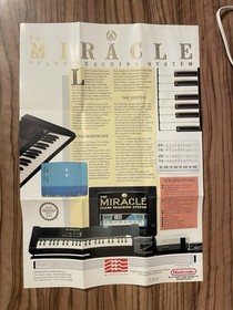 The Miracle Piano Teaching System Poster Leaflet Nintendo NES MIN-NES-UKV #2