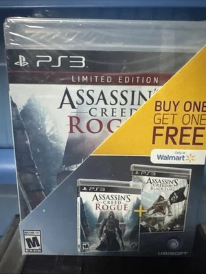 Assassin’s Creed Rogue & Black Flag (PS3) Walmart Bundle 2-Pack Sealed - Image 1 of 2