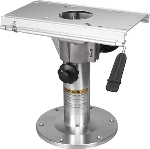 Pedestal de asiento de barco de bloqueo de altura ajustable de aluminio, 14-20 pulgadas con corredera - Imagen 1 de 7