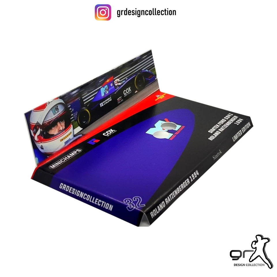 [F1 Minichamps] ROLAND RATZENBERGER COLLECTION Pack CUSTOM INLAY / 1:43 - Image 1 of 1