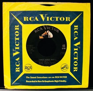 BOBBY "Boris" PICKETT And The Filter-Tip Kickers ‎– Smoke! Smoke! 45~RCA VICTOR - Picture 1 of 2