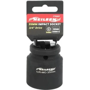 Neilsen 3/4" Drive Standard Shallow Square Metric Single Impact Socket 35mm - Picture 1 of 2