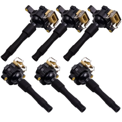 6x BOBINE D`ALLUMAGE 12131748017 for BMW E36 E46 E39 E38 325i 320i 525i 528i M3 - Photo 1/4