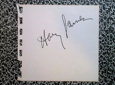 HARRY JAMES (1916-1983) Musician Band Leader Actor 1939-46 AUTOGRAPHED Page Cover