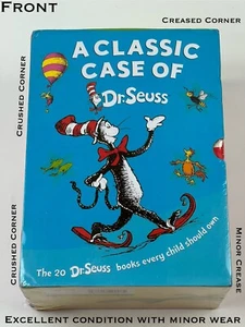 Eine klassische Tasche von Dr. Seuss - 20 klassische Seuss Bücher Katze in der Hut Box Set NEU! - Bild 1 von 8