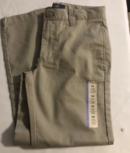 Cherokee Boy’s Khaki Slacks Pants Sz 8H Husky Stain, Wrinkle & Shrink Resist NWT - Picture 1 of 5