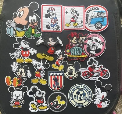 19 Pcs Mickey Mouse Minnie Embroidered Iron on Patch Sticker - Image 1 of 2