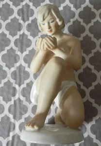 Vintage Wallendorf Nude Woman Figurine Porcelain Figure Germany Marked 1764 - Picture 1 of 5