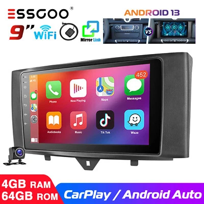 Für Mercedes Benz Smart Fortwo 451 Autoradio Android 13 GPS Carplay Kamera 4+64G - Bild 1 von 4