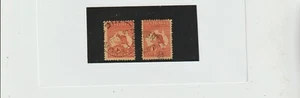 Australia fauna Canguro Sellos con filigrana I y II años 1912-19 (HC-730) - Bild 1 von 1