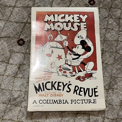Póster de la película Disney de colección Mickey's Revue 11,5x17 reproducción de Mickey Mouse 1990 Foto 1 de 4