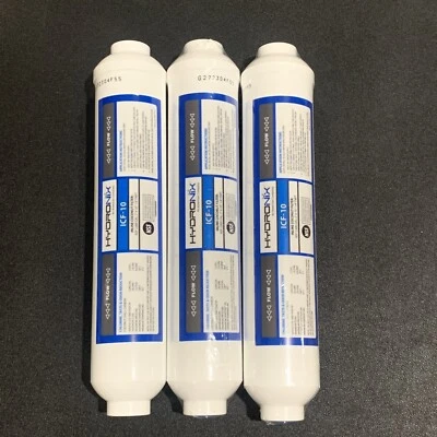 3 Pack - Hydronix ICF-10 Inline Coconut filter Reverse Osmosis New One Unsealed - Image 1 of 4