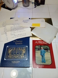 1978 Hardcover"A Presley Speaks", #4793 signed by Uncle Vester Presley,+Scarf - Bild 1 von 17