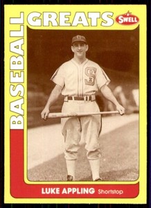 1991 SWELL BASEBALL GREATS - #3 LUKE APPLING CHICAGO WHITE SOX