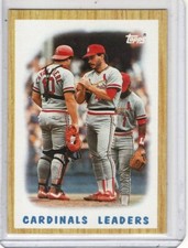 1987 Topps Cardinals Leaders #181 St. Louis Cardinals Baseball Card 
