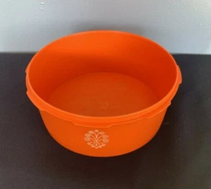 Tupperware Servalier Orange Canister 1204 Replacement 8 inches diameter - Picture 1 of 6