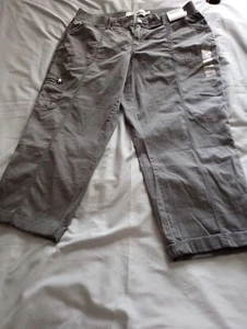 Sonoma Goods For Life Women Gray Capri Pants 16 Petites - Picture 1 of 10