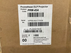 Promethean Projector 3600 lumens WXGA PRM-45A ✅❤️️✅❤️️ New open box! - Picture 1 of 10