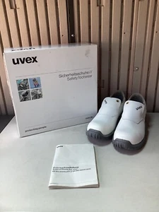 Uvex 1 Sport Hygiene Safety Work Shoe White Metal Free Lightweight UK 12 EUR 47 - Picture 1 of 24