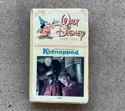 Kidnapped VHS Walt Disney Embedded White Clamshell Robert Louis Stevenson HTF - Image 1 of 4
