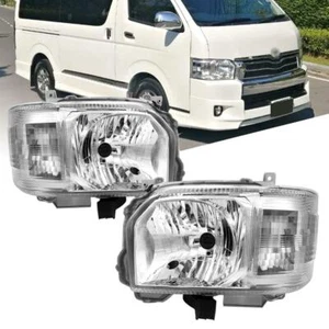 Head Lamp Light Clear Lens For Toyota HiAce Ventury Van High Roof 2014-2017 - Picture 1 of 6