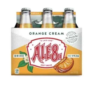 Ale-8-One Soda Orange Cream Flavor  6-pack Glass Bottled Soda! Kentucky - Picture 1 of 3