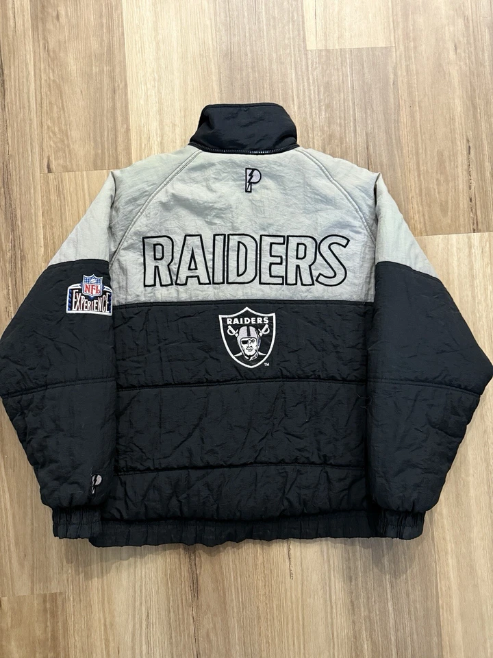 Vintage 90s Oakland Raiders NFL Pro Player Jacket Size Large Rare - Image 1 of 4