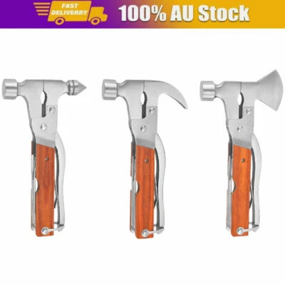 Life-saving Tapered Ram's Horn Safety Hammer Camp Multifunctional Axe Hammer Au - image 1 of 4