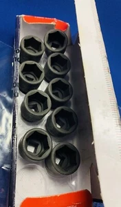 Genius Tools 1/2" Dr. 1" Impact Socket (CR-Mo) - 464032 (Box of 9) - Picture 1 of 8
