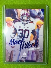 MACK WILSON ROOKIE CARD Baker Mayfield 's LB BROWNS 2019 Luminance BLUE #/99 SSP