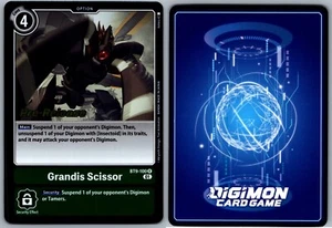 DIGIMON TCG PRE-RELEASE - GRANDIS SCISSOR - BT9-100 R - NM - Picture 1 of 1