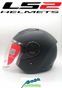NOVITA' CASCO JET LS2 AIRFLOW II MATT BLACK MOTO/SCOOTER OMOLOGATO NEW ECE 22-06 - Foto 1 di 22