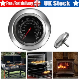 Stainless Steel Oven Thermometer Temperature Gauge For Pizza Ovens BBQ Cooker UK - Picture 1 of 10