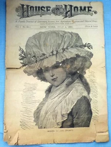 Antik, Haus und Heimat Journal, 4. Juli 1881, Zeitschrift, Zeitung - Bild 1 von 10