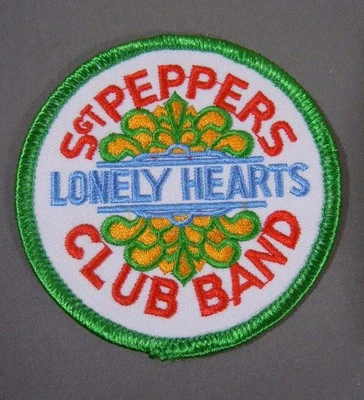 The BEATLES-Sgt PEPPERS Lonely Hearts Club Band Embroidered Iron-On Patch - 3" - Image 1 of 2