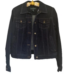 Lauren Ralph Lauren Jeans Denim Trucker Jacket Women’s Sz M Jeans Classic Preppy - Picture 1 of 6
