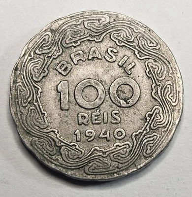 Brazil 100 Reis - 1940 - Copper Nickel Coin - KM544 - South America - World Coin - Image 1 of 2