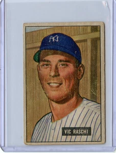 1951 Bowman Vic Raschi New York Yankees #25 ⭐️💥🎯 GVG - Picture 1 of 2