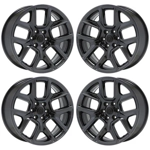 22" Dodge Ram 1500 Truck Black Chrome wheels rims Factory OEM 2684 EXCHANGE - Picture 1 of 8