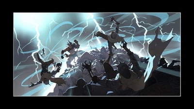 Overwatch 2 - The Reckoning (Junker Queen) impresión mate - 12x24 - autenticado Foto 1 de 4