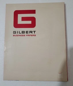 Vintage Gilbert Business Paper 85 Sheets, 100% Cotton Content White 8.5" x 11" - Picture 1 of 9